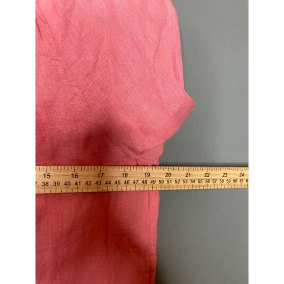 Rachel Zoe Linen Blend Women's Small Shirred Tassel Blouse - Picture 7 of 7